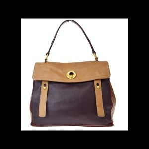 Yves Saint Laurent Muse 2 Suede/Leather Bag